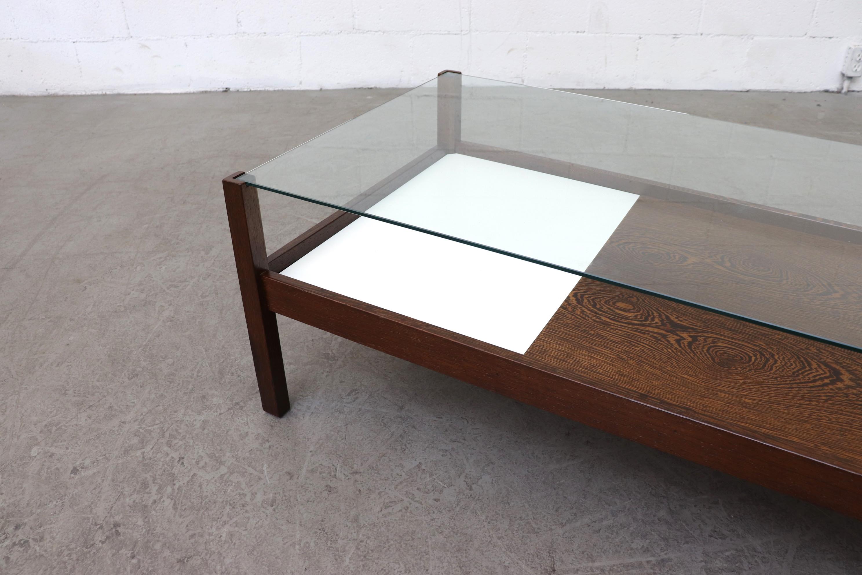 Kho Liang Le for t'Spectrum Wenge and Glass Coffee Table In Good Condition In Los Angeles, CA