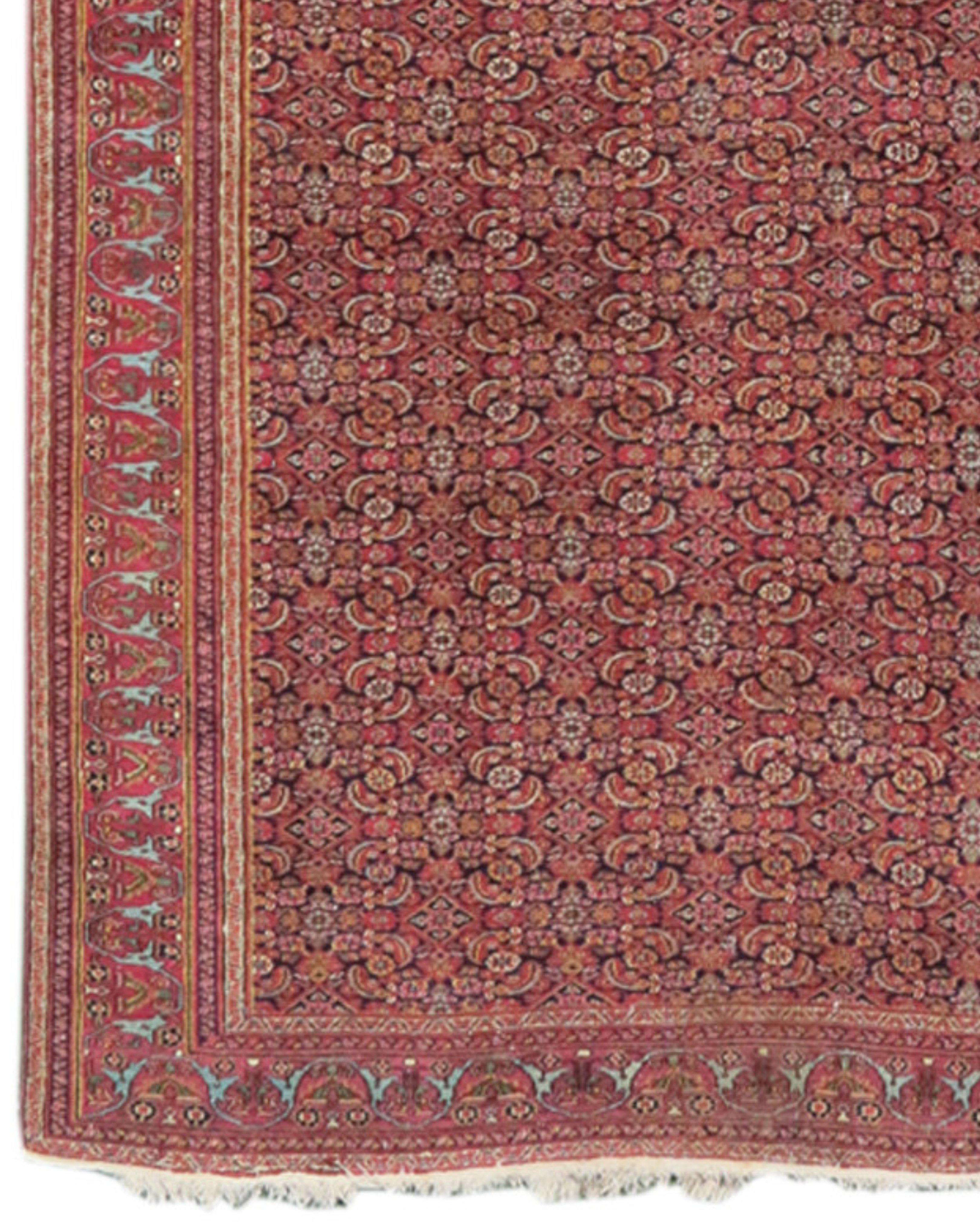 Hand-Knotted Khorassan Gallery Carpet, Late 19th century For Sale