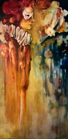 "LONG PROMISE" Oil Painting 36" x 18" inch by Khoren Keshishyan