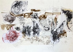 "MEMORIAS" Pintura abstracta 11" x 14" pulgadas por Khoren Keshishyan