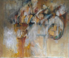 "QUATROCHENTE" Pittura ad olio di 30" x 36" pollici di Khoren Keshishyan