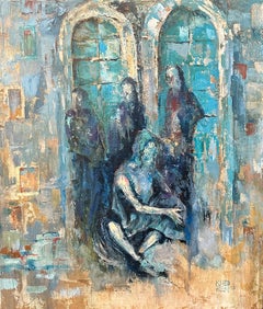 "SHADOWS OF THE PAST" Oil Painting 30" x 24" inch by Khoren Keshishyan