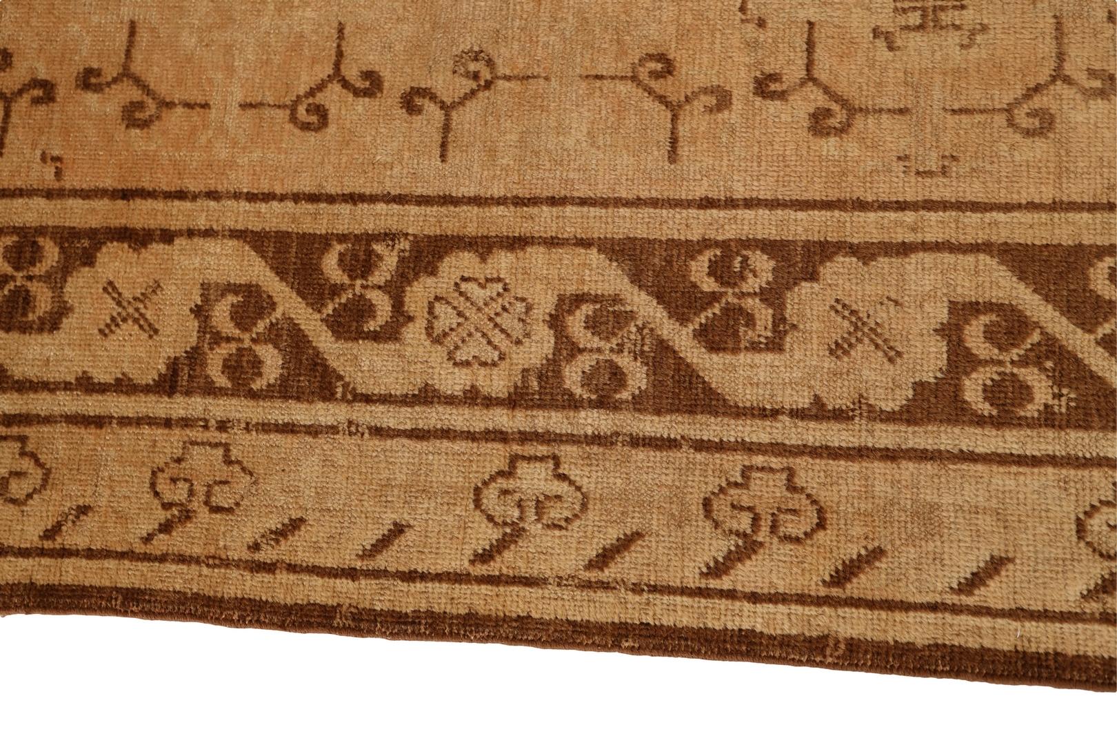Chinese Khotan Antique Rug, Antique-Washed - 4'7