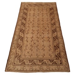 Khotan Antiker Teppich, antik gewaschen, antik - 4'7" x 8'7"