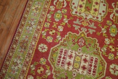Khotan Bright Red Green Yellow Antique 20th Century Wool Handmade Oriental Rug