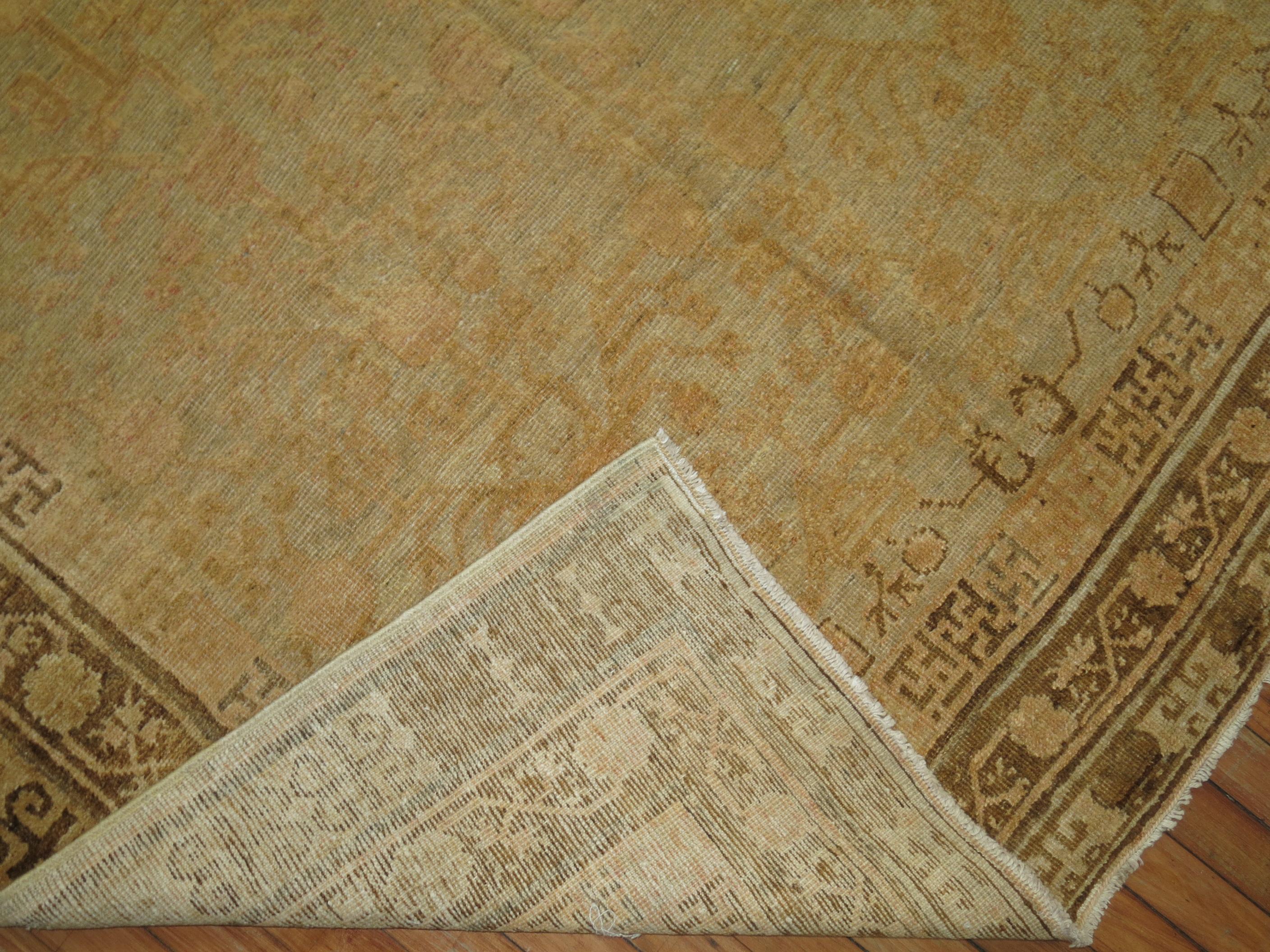 Hand-Knotted Khotan Carpet in Pale Colors