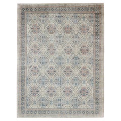 Tapis Khotan à motifs géométriques sur toute la surface par Keivan Woven Arts