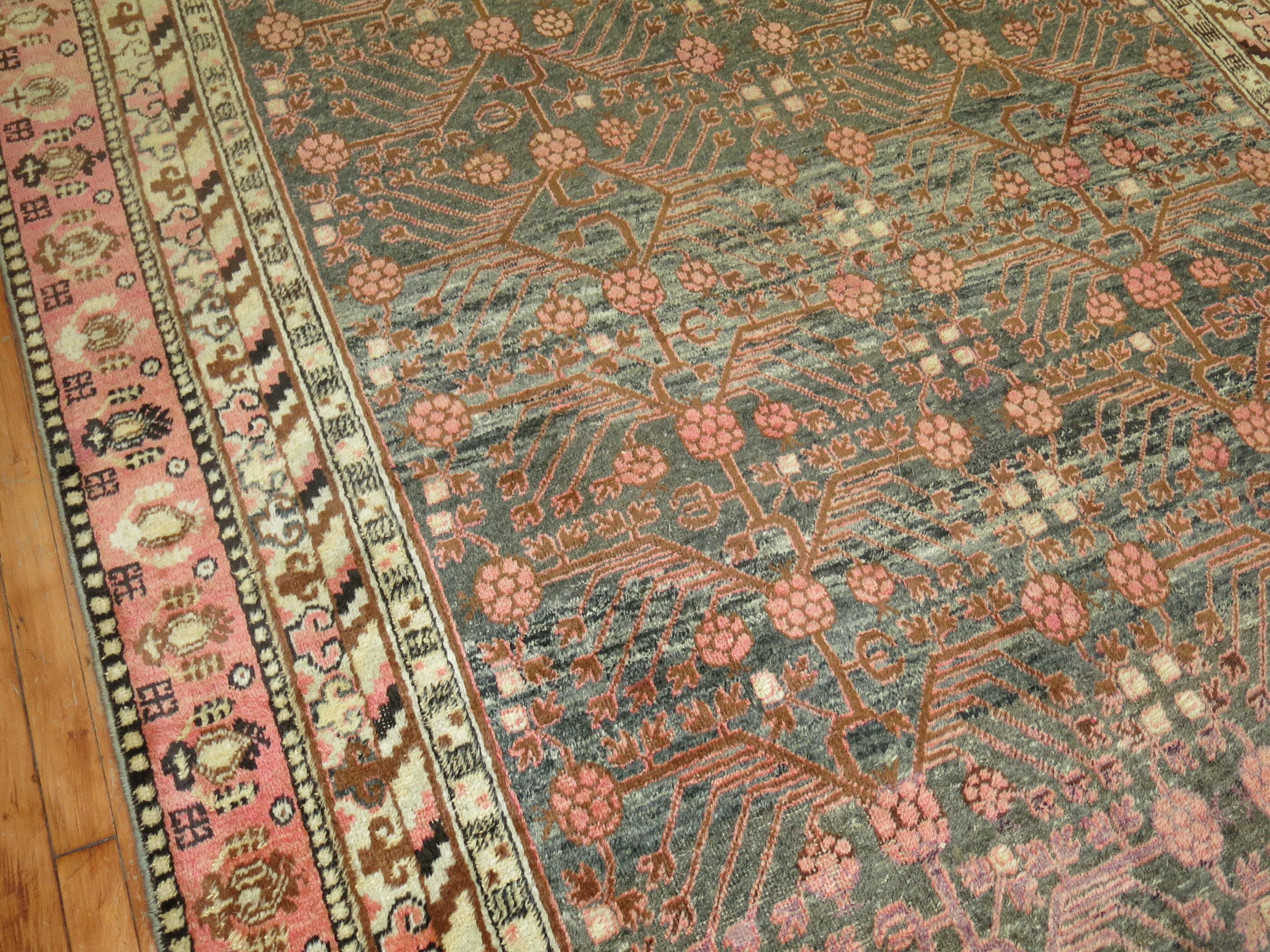 Hand-Woven Khotan Gallery Rug For Sale