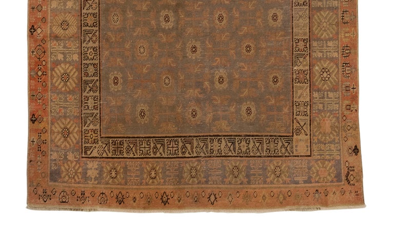 Khotan Rug Antique, c. 1880s For Sale at 1stDibs