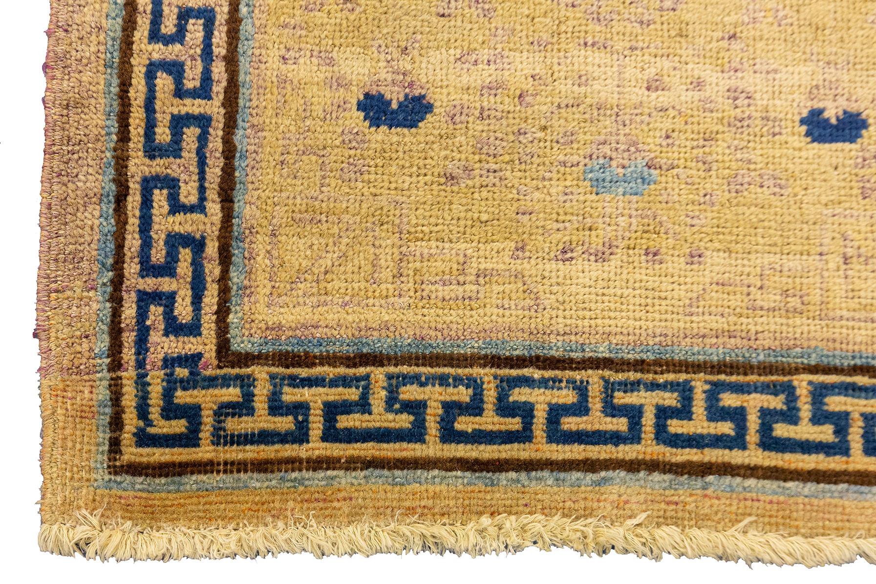 Tapis Khotan du Turkestan oriental Bon état - En vente à Ferrara, IT