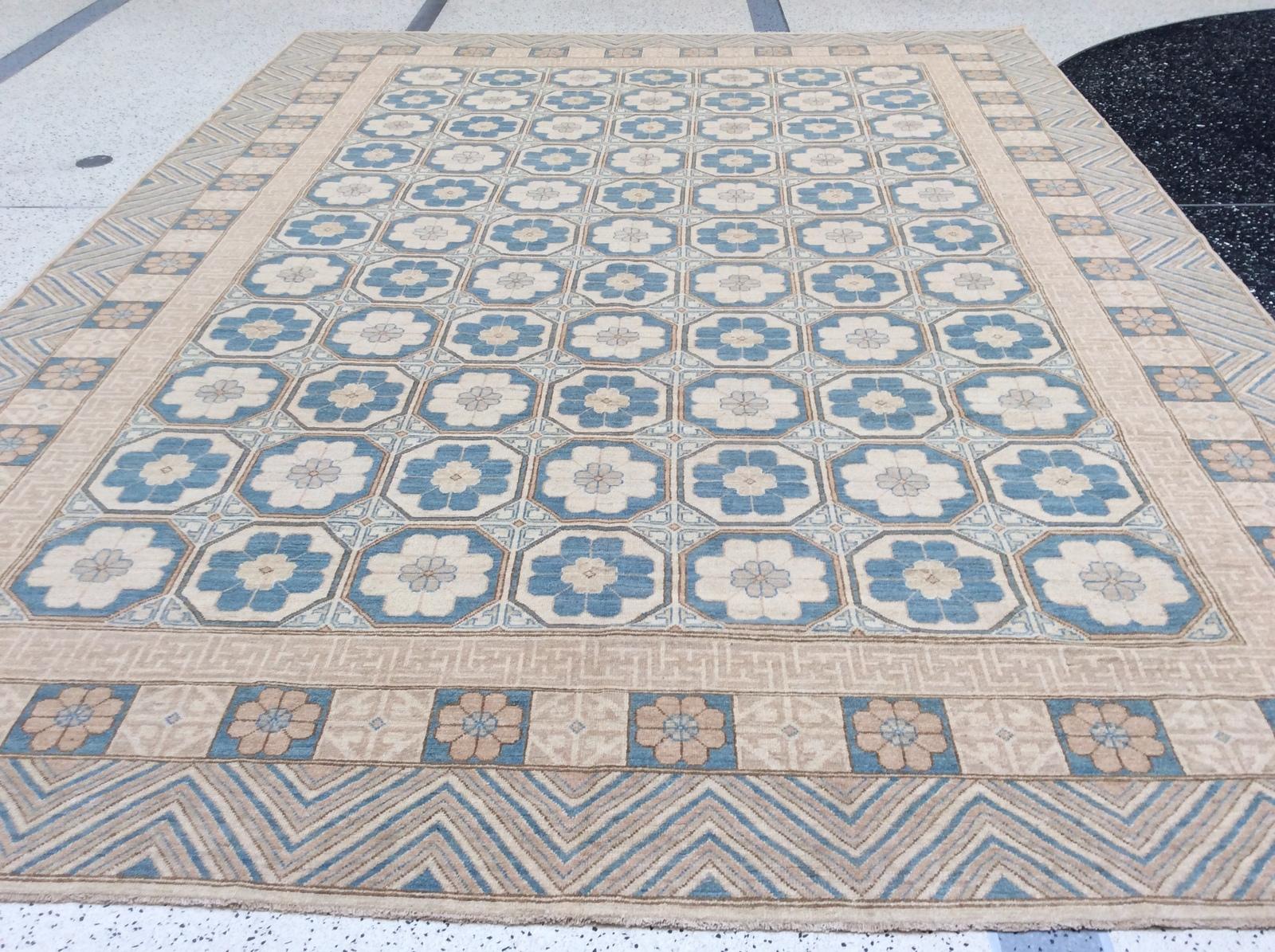 Hand-Knotted Khotan Rug