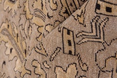 Khotan Rug Taupe Ground with Pomegranate Tree and Tiled Border Design