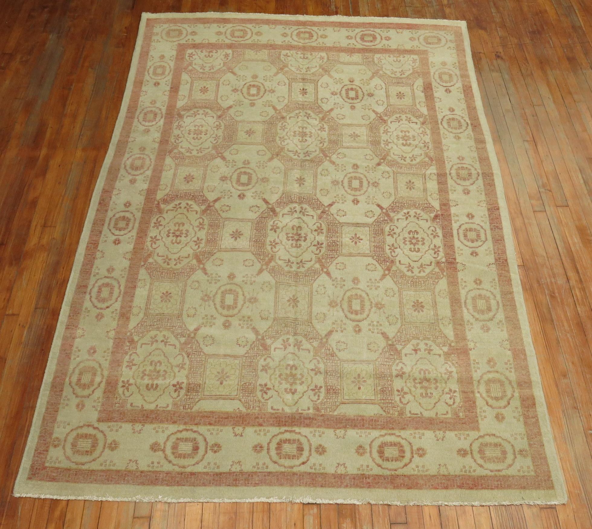 Wool Vintage Khotan Rug For Sale