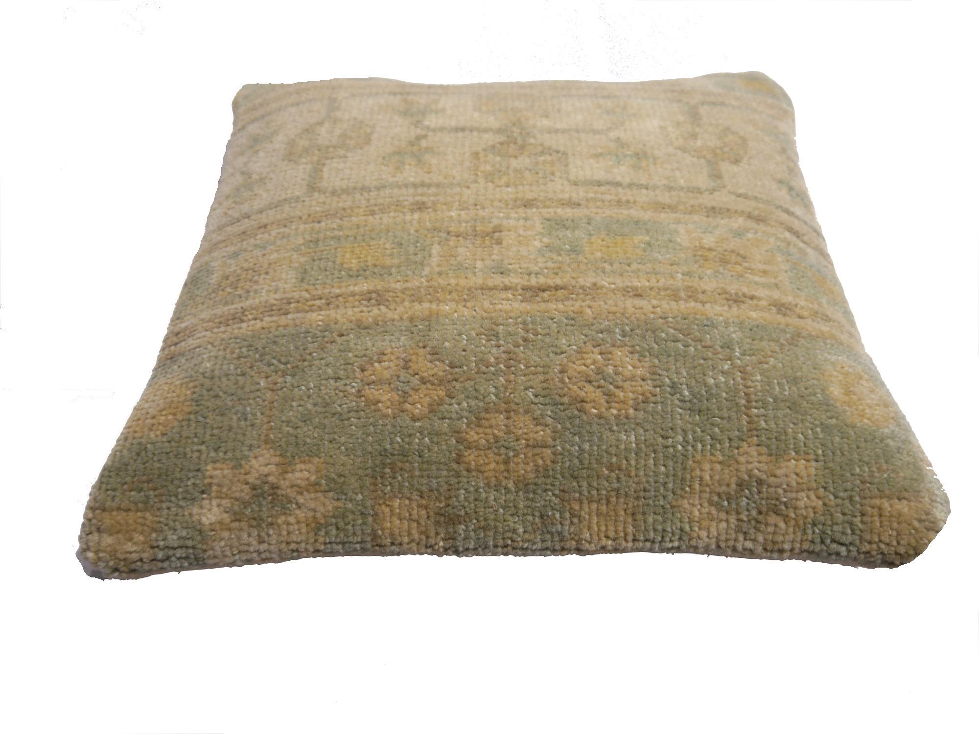 XXIe siècle et contemporain Couvercle d'oreiller décoratif Samarkand noué à la main Khotan en vente