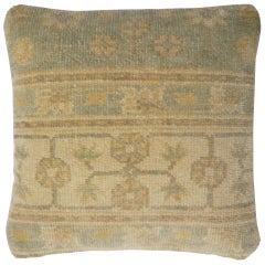 Khotan Samarkand Dekorativer handgeknüpfter Teppich-Kissenbezug
