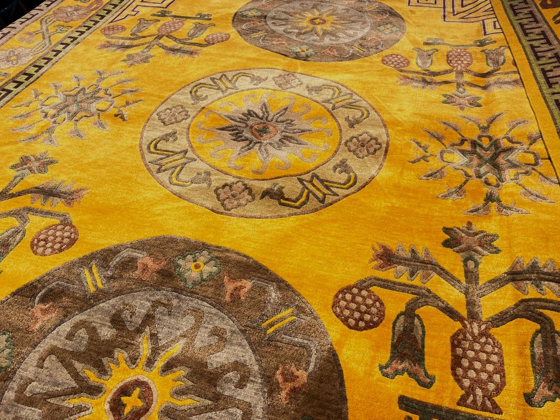 Khotan Samarkand Superior Luxury Rug in Silk by Djoharian Design For Sale 3