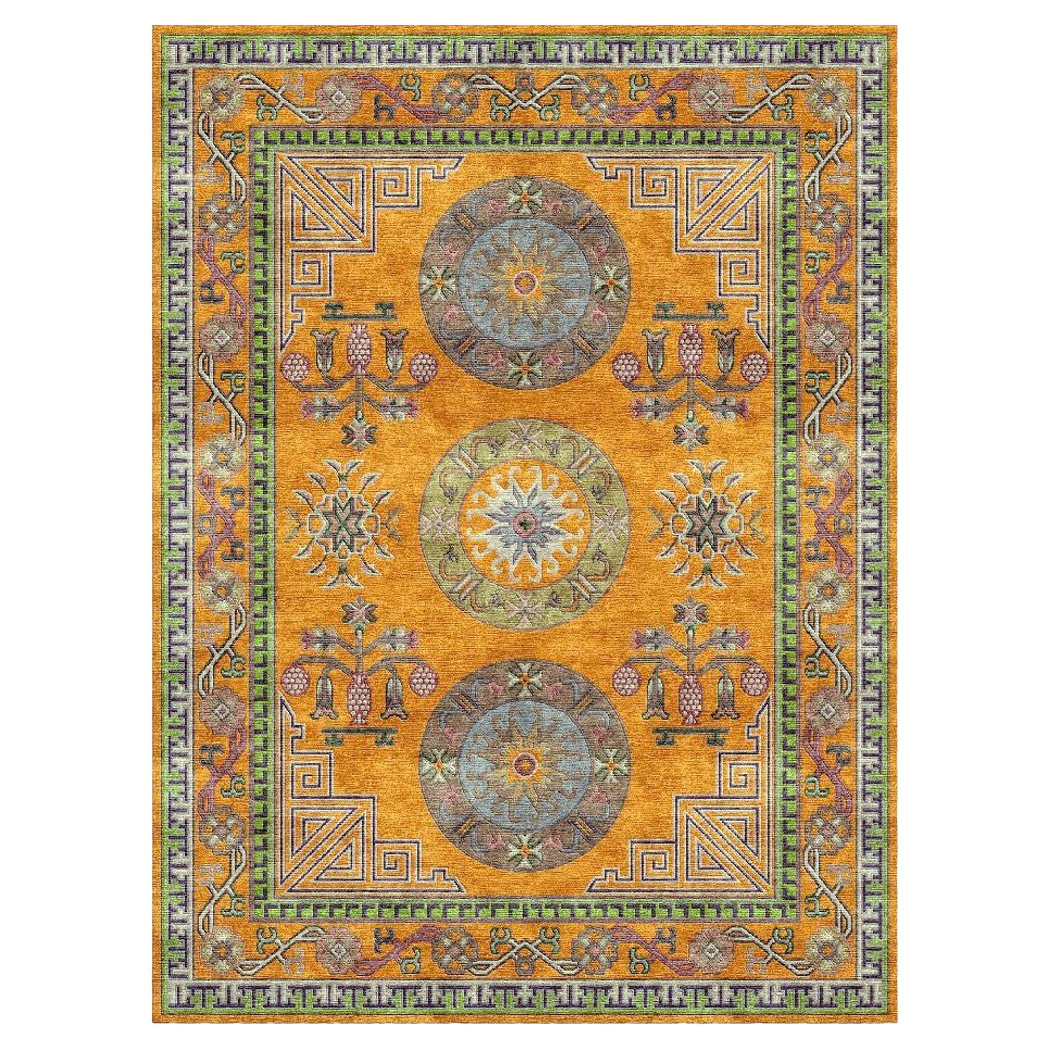 Khotan Samarkand Superior Luxury Rug in Silk by Djoharian Design