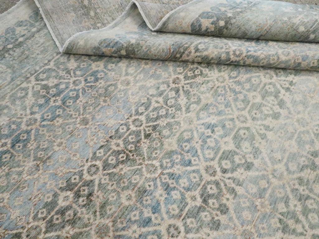 Khotan Style Contemporary Handmade Turkish Room Size Carpet For Sale 4