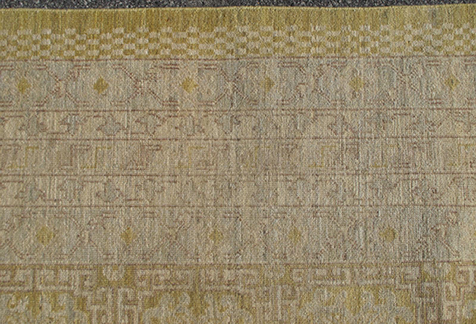 Contemporary Modern Khotan Rug by Keivan Woven Arts with All-Over Pattern  For Sale