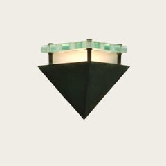 Khoybucky Patinated Brass and Crystal Wall Sconce by Vistosi, Murano