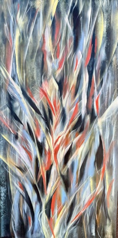 Black Bird of Paradise I, Painting, Oil on Canvas