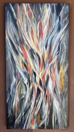 Black Bird of Paradise II, Painting, Oil on Canvas