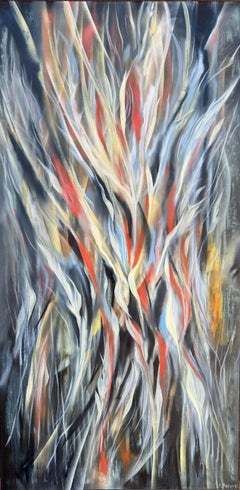 Black Bird of Paradise II, Painting, Oil on Canvas