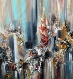 Crystal flowers, Painting, Oil on Canvas
