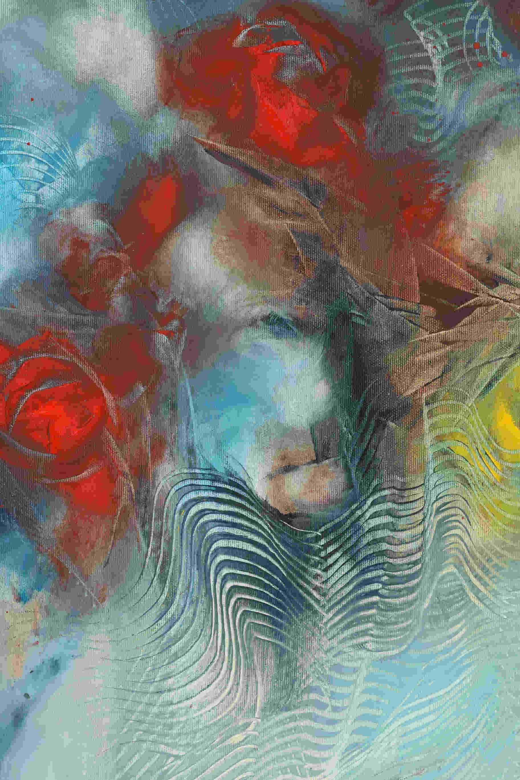 Bouquet delicato, Pittura, Olio su tela - Painting Contemporaneo di Khrystyna Kozyuk