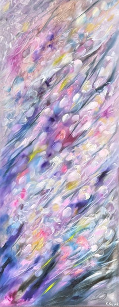 Purple Rain I, Peinture, huile sur toile