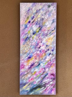 Purple Rain III, Gemälde, Öl auf Leinwand