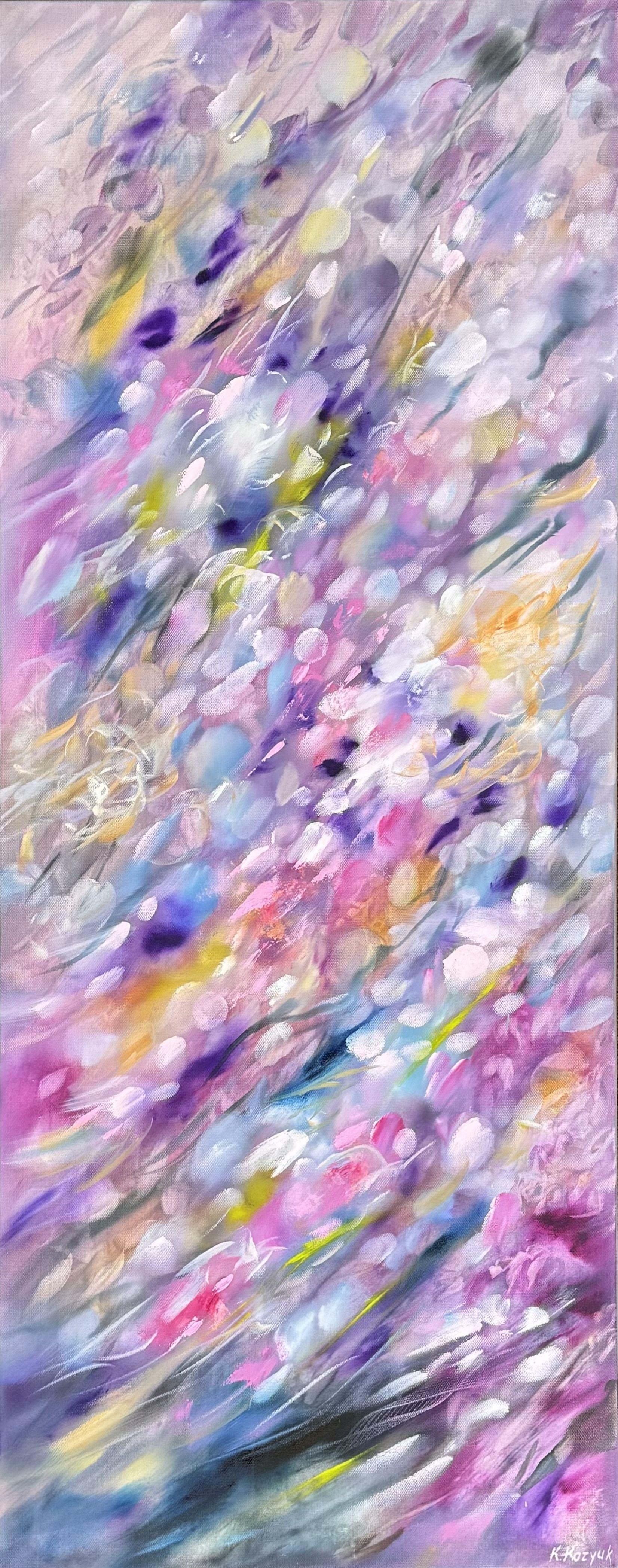 Purple Rain III, Peinture, huile sur toile