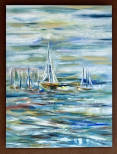 Segeln VI, Gemälde, Öl auf Leinwand