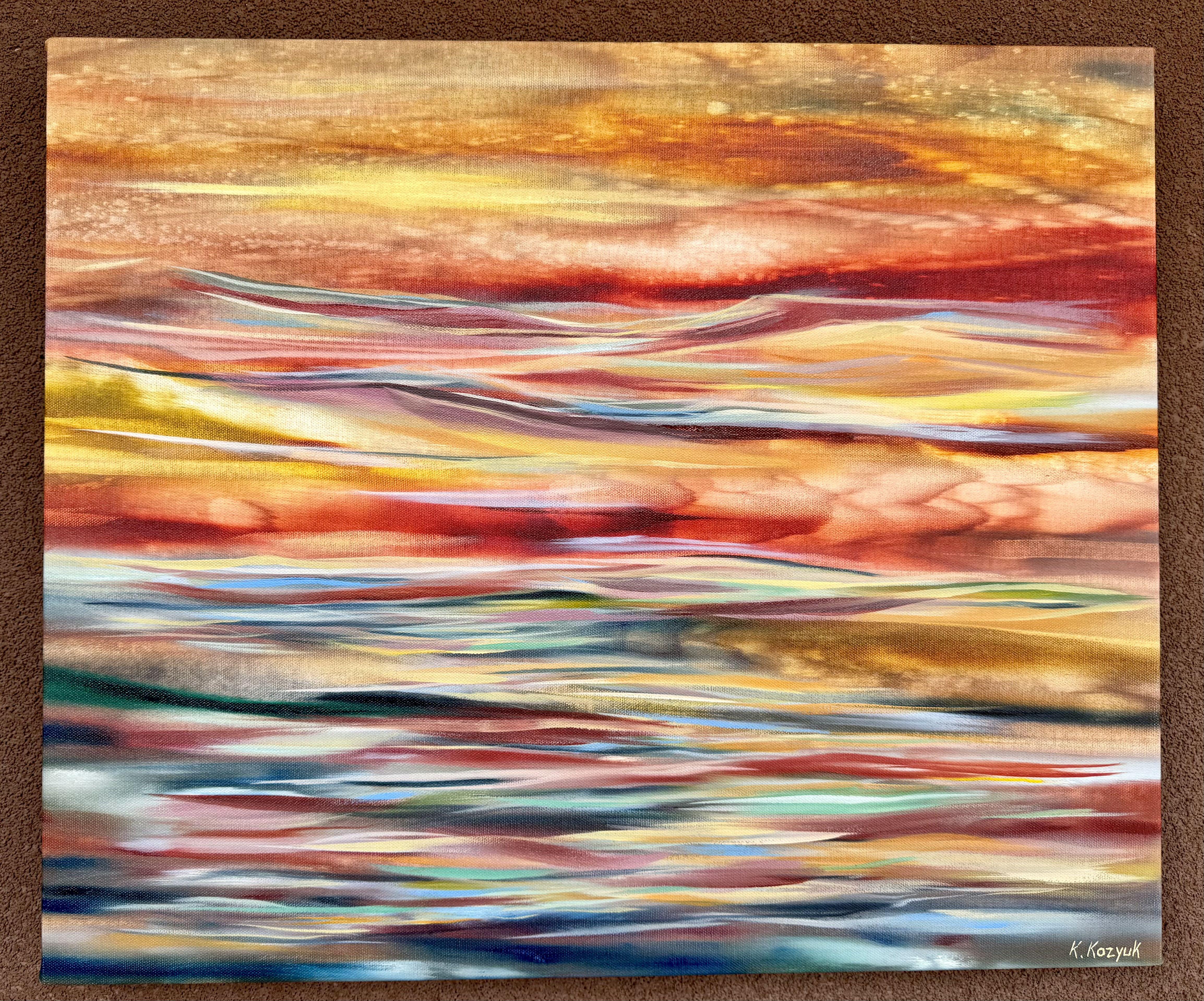„Southwest Land I“, Gemälde, Öl auf Leinwand