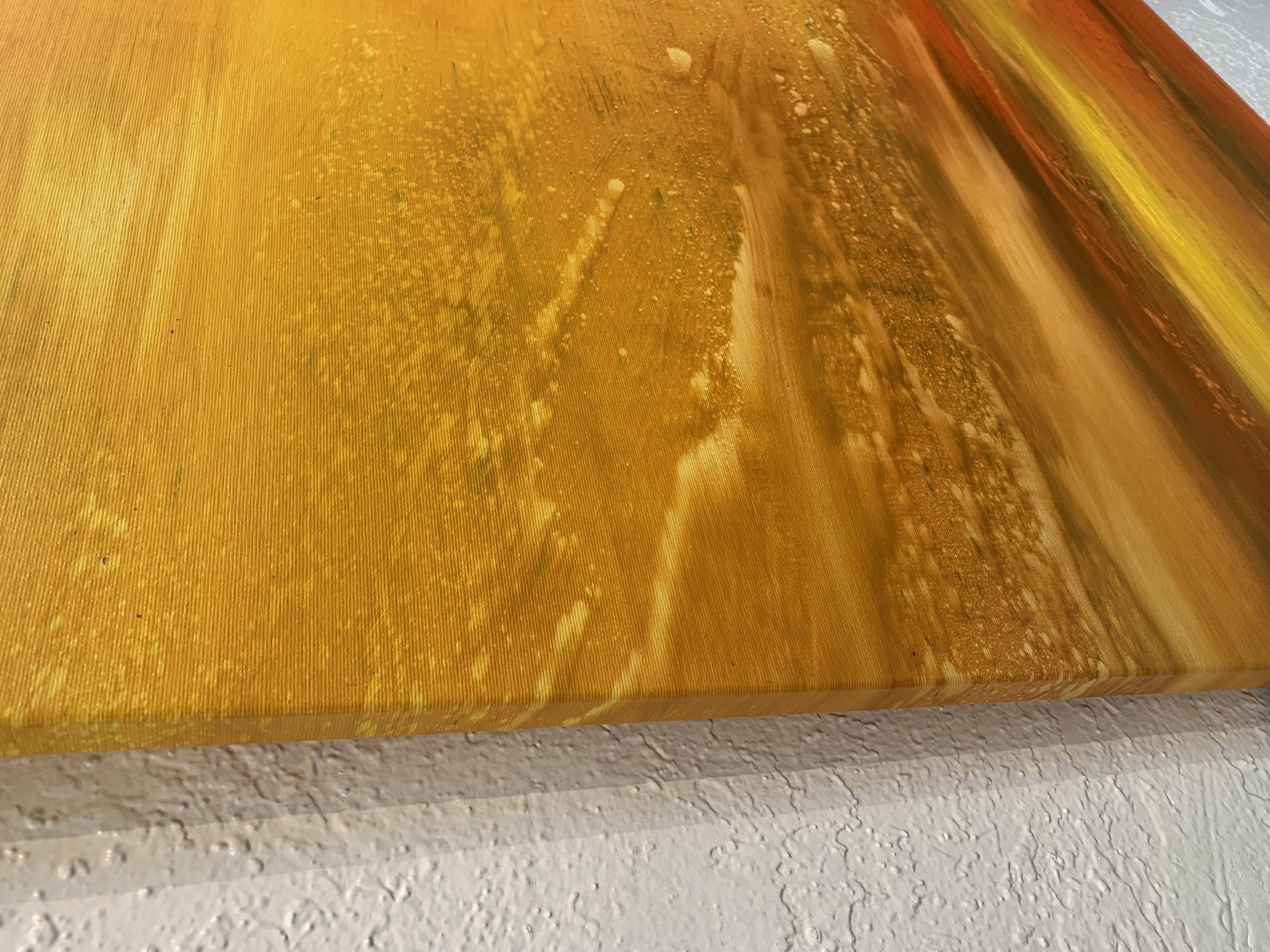 Tramonto a est, Pittura, Olio su tela in vendita 1