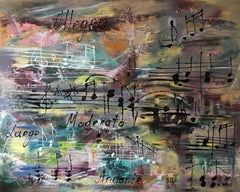 Uplifted by Music, Painting, Acrylic on Canvas