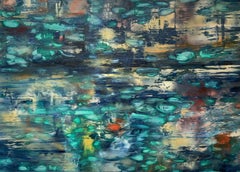 Water lilies, Painting, Oil on Canvas