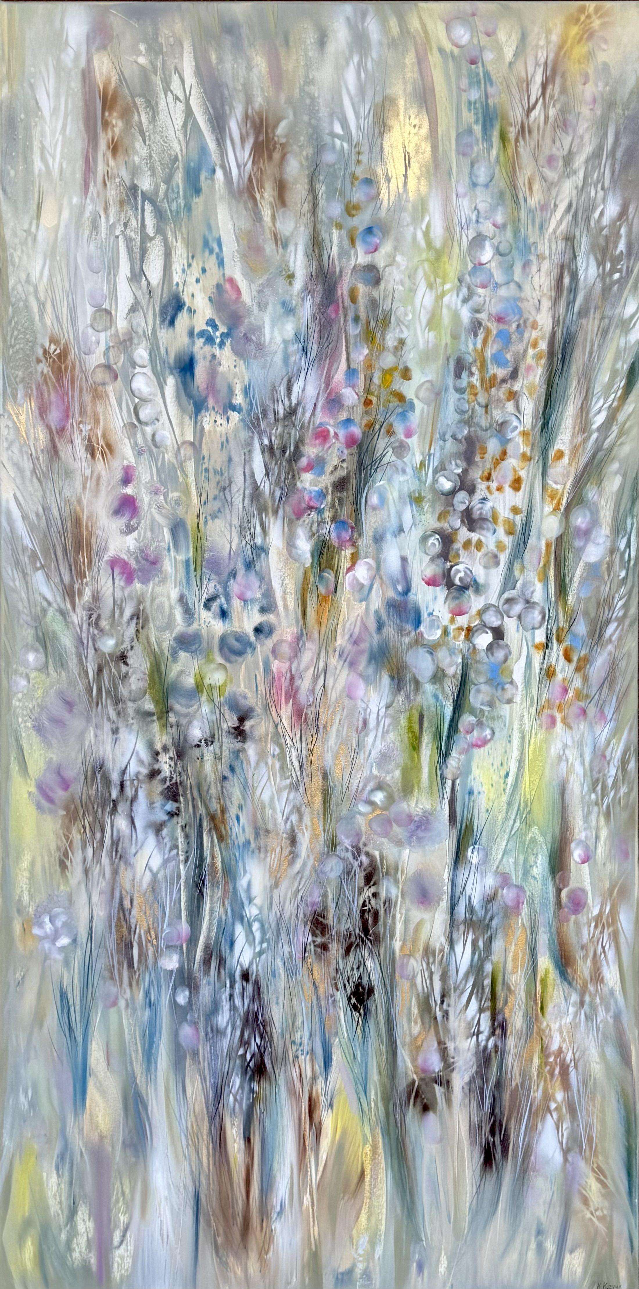 Khrystyna Kozyuk Abstract Painting - Whispers, Painting, Oil on Canvas