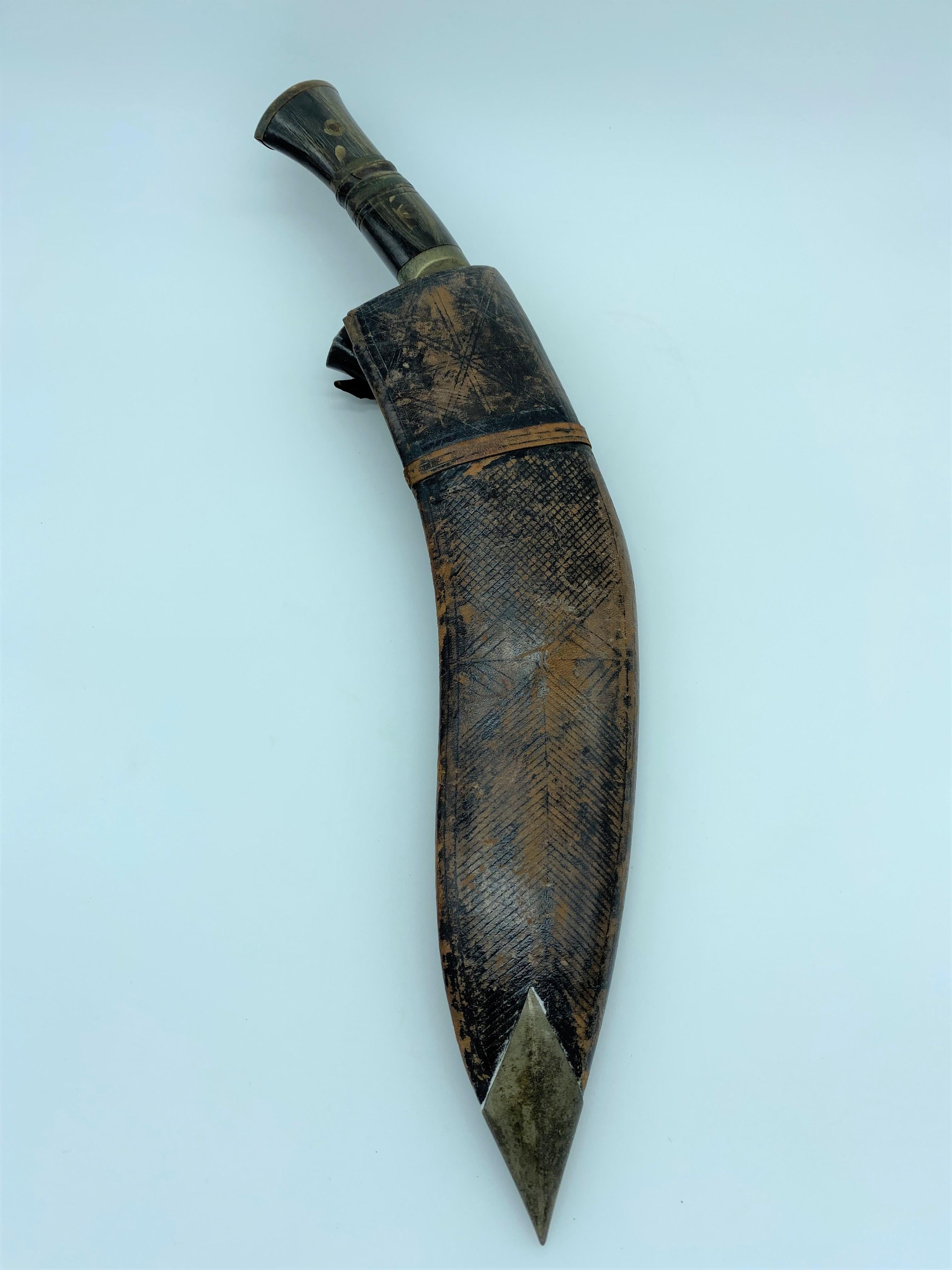Khukuri Nepalese Knife Beginning of the 20th Century For Sale 10