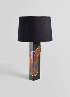 Khuri Bronze Table Lamp B in Brass & Semi Precious Stone, Viya by Vikram Goyal