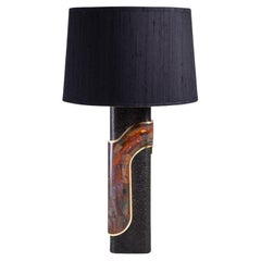 Khuri Bronze Table Lamp B in Brass 
Semi Precious Stone, Viya by Vikram Goyal