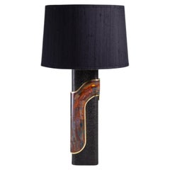 Khuri Bronze Table Lamp B in Brass & Semi Precious Stone, Viya by Vikram Goyal