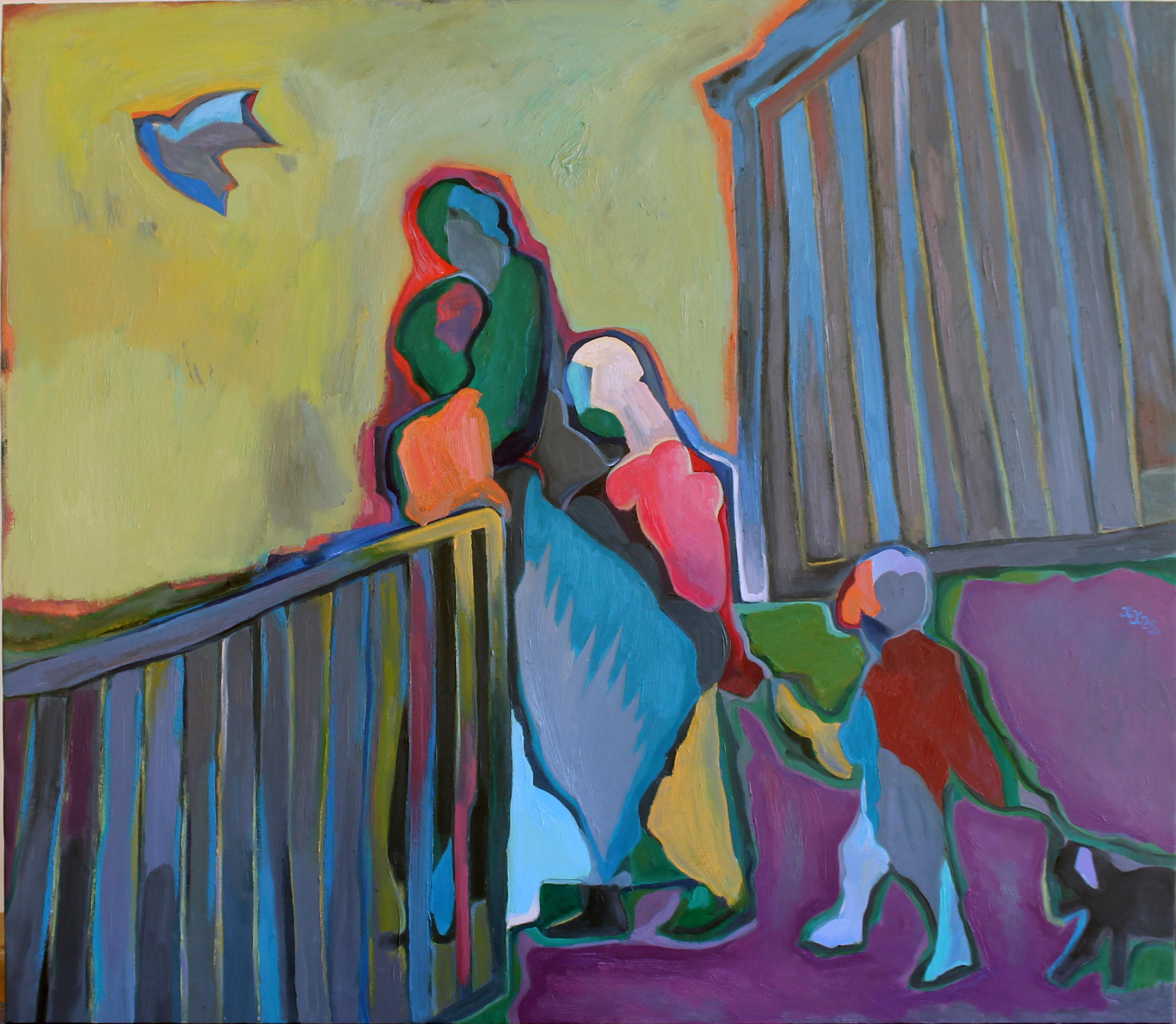 Border, 100 x 120 cm, huile sur toile