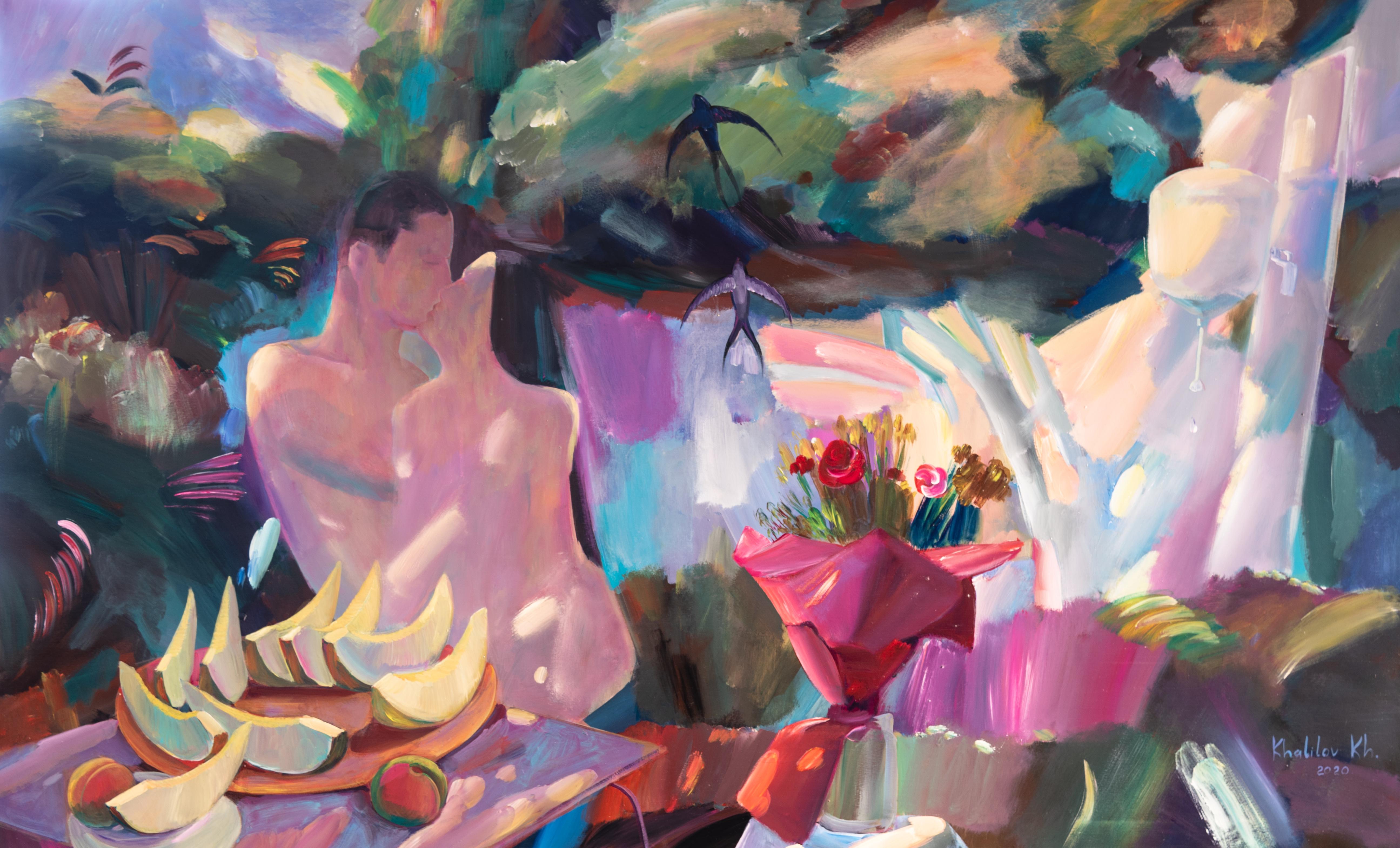 Lovers , 110x180 cm, oil on canvas
