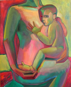 «Maternidad», 110 x 90 cm, óleo sobre lienzo