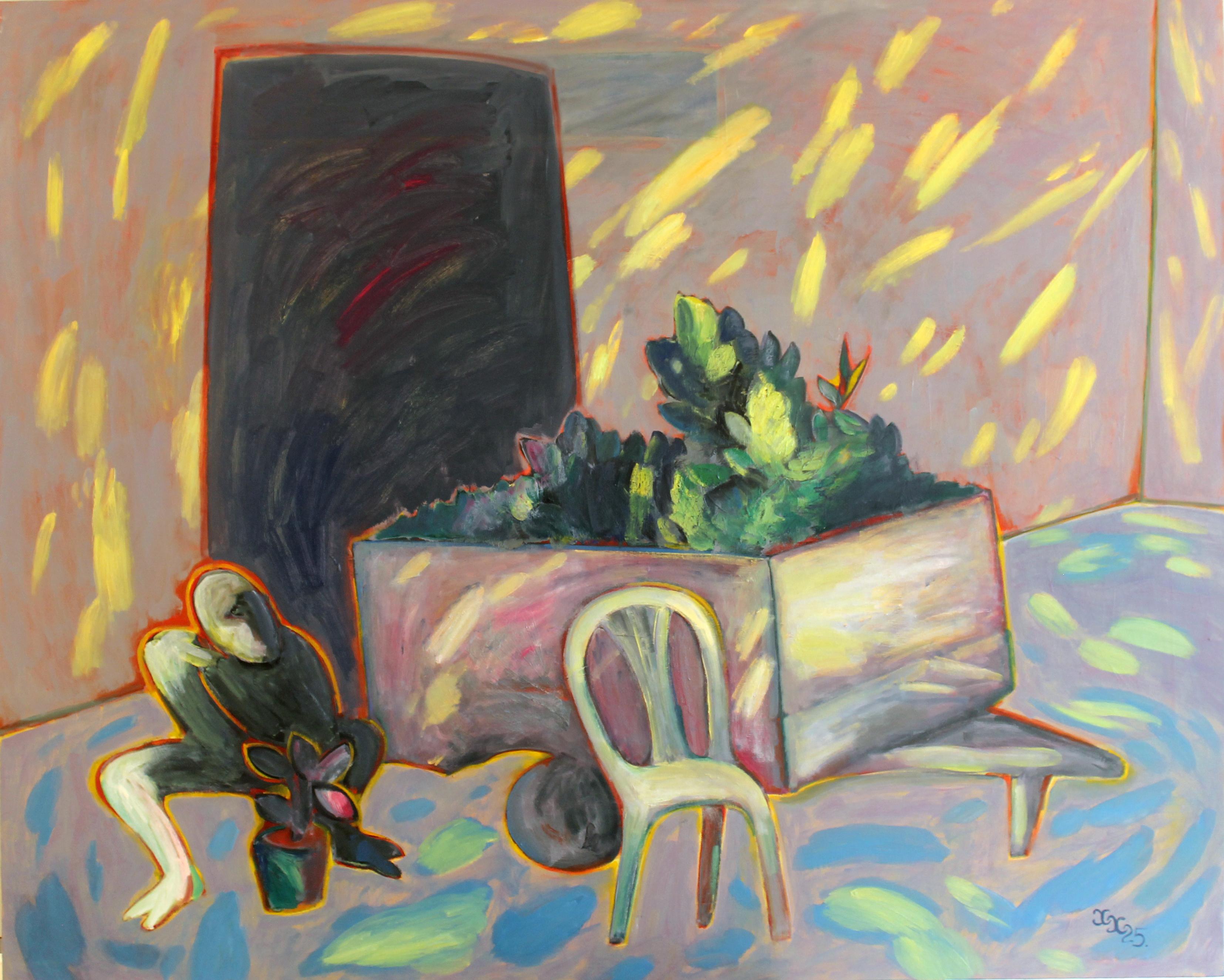 Single Window, 158x200 cm, oil on canvas