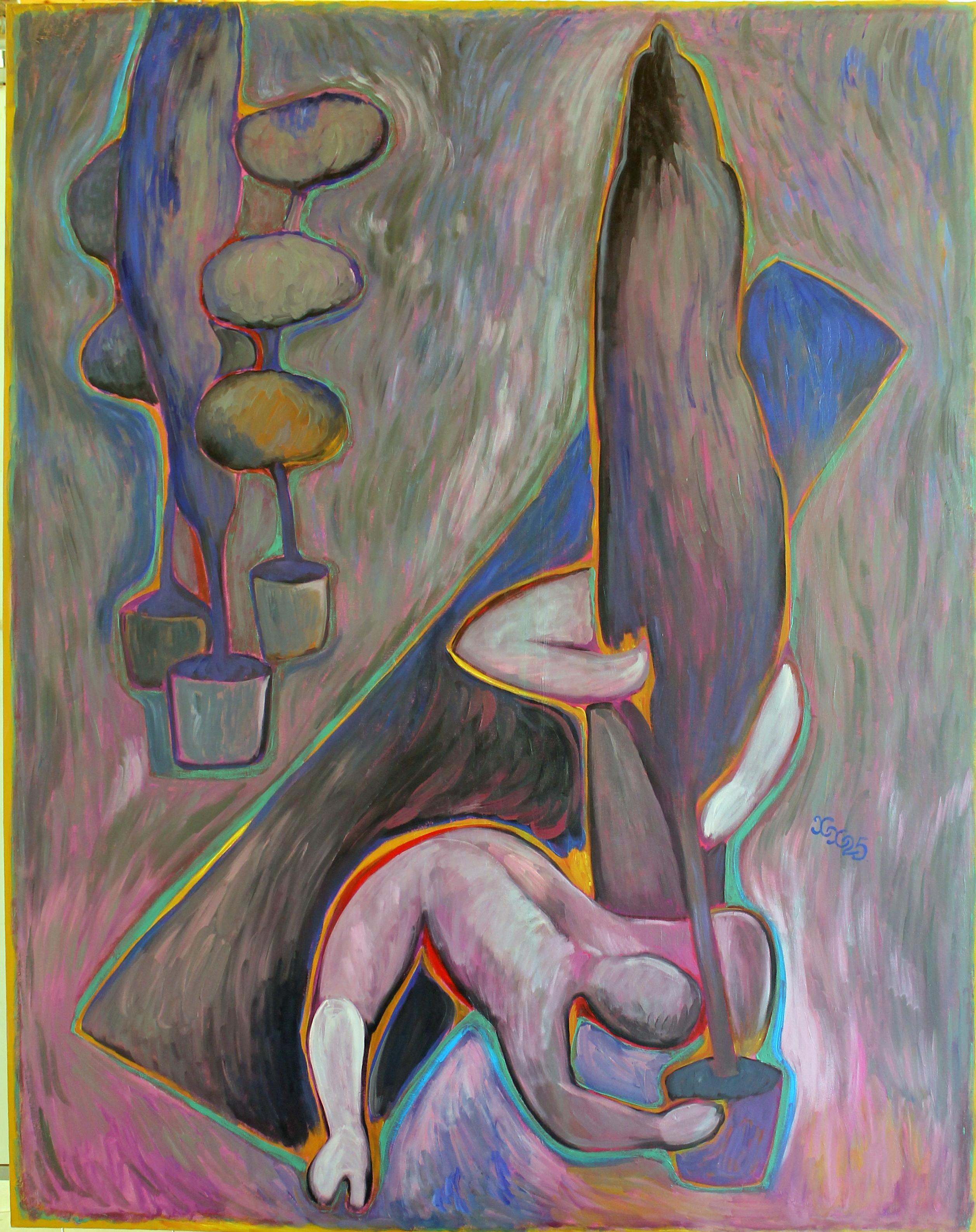 Single Window, 200x158 cm, oil on canvas