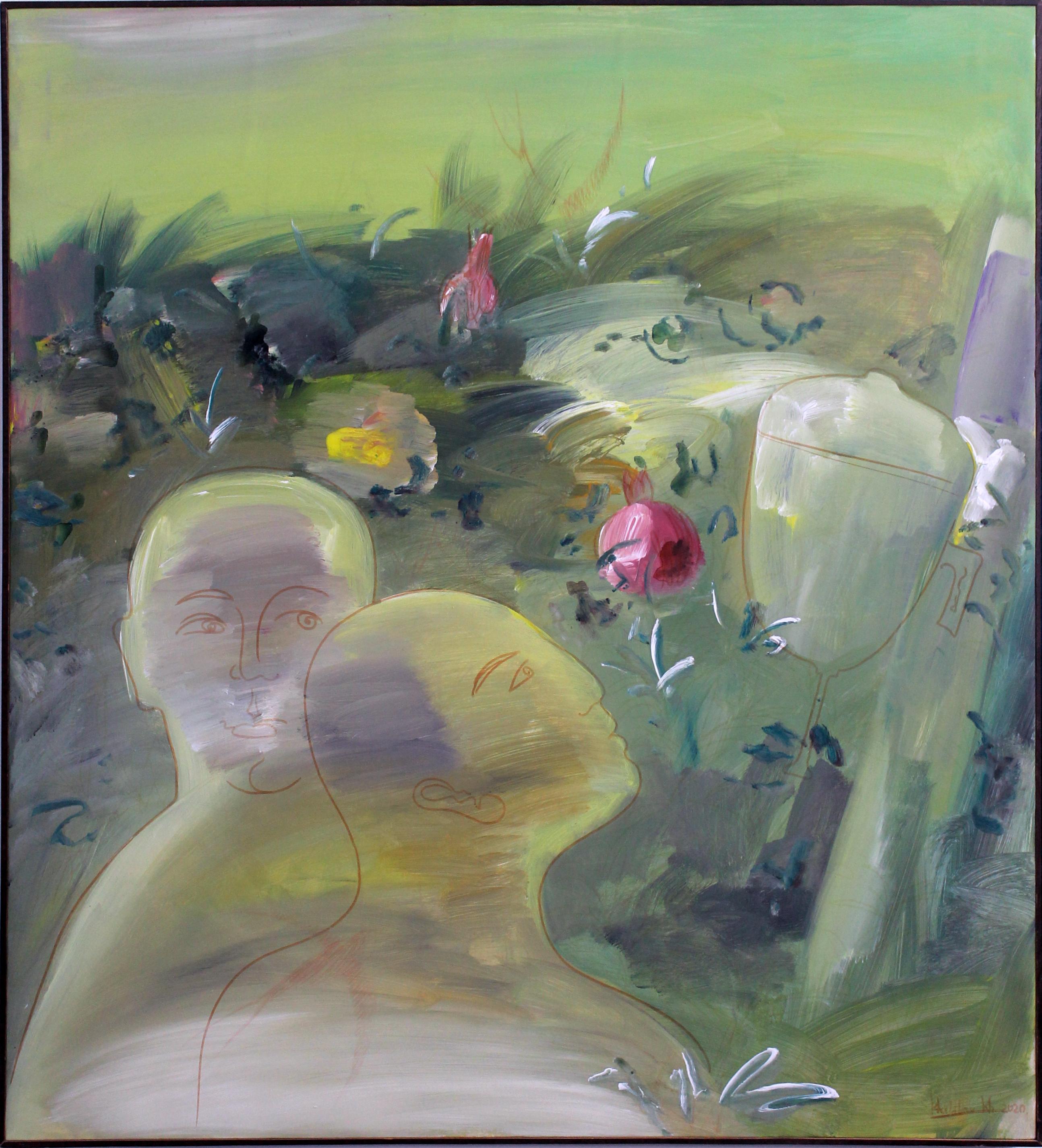 Two , 110x100 cm, oil on canvas
