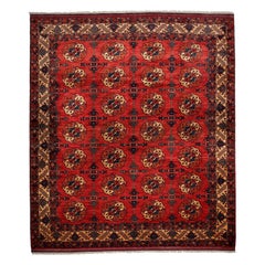 One-of-a-Kind Oriental Serapi Wool Hand-Knotted Area Rug, Carnelian, 8' 5 x 9' 7