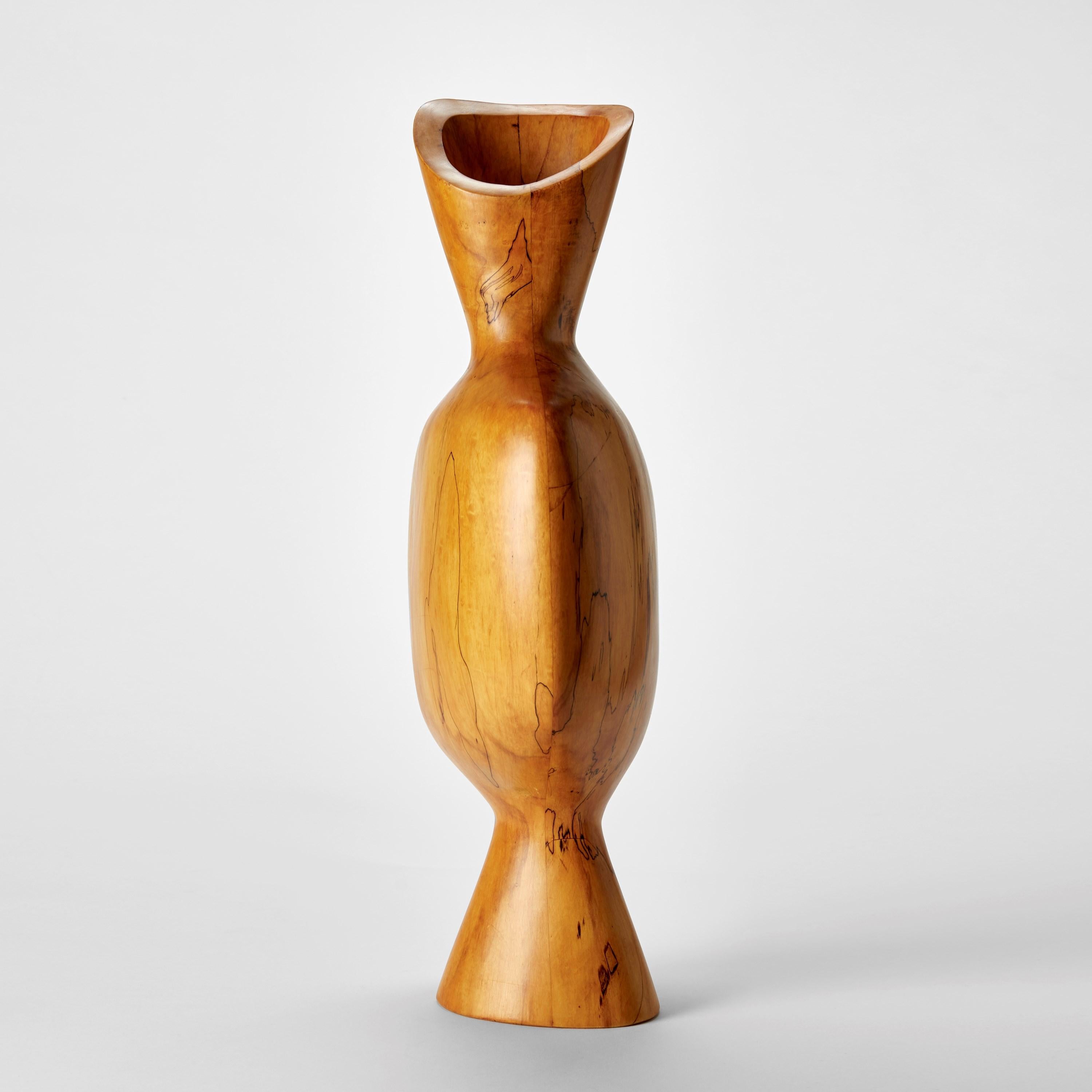 Organico moderno Ki 0.1, una scultura astratta in legno di prugna di Donald Baugh in vendita